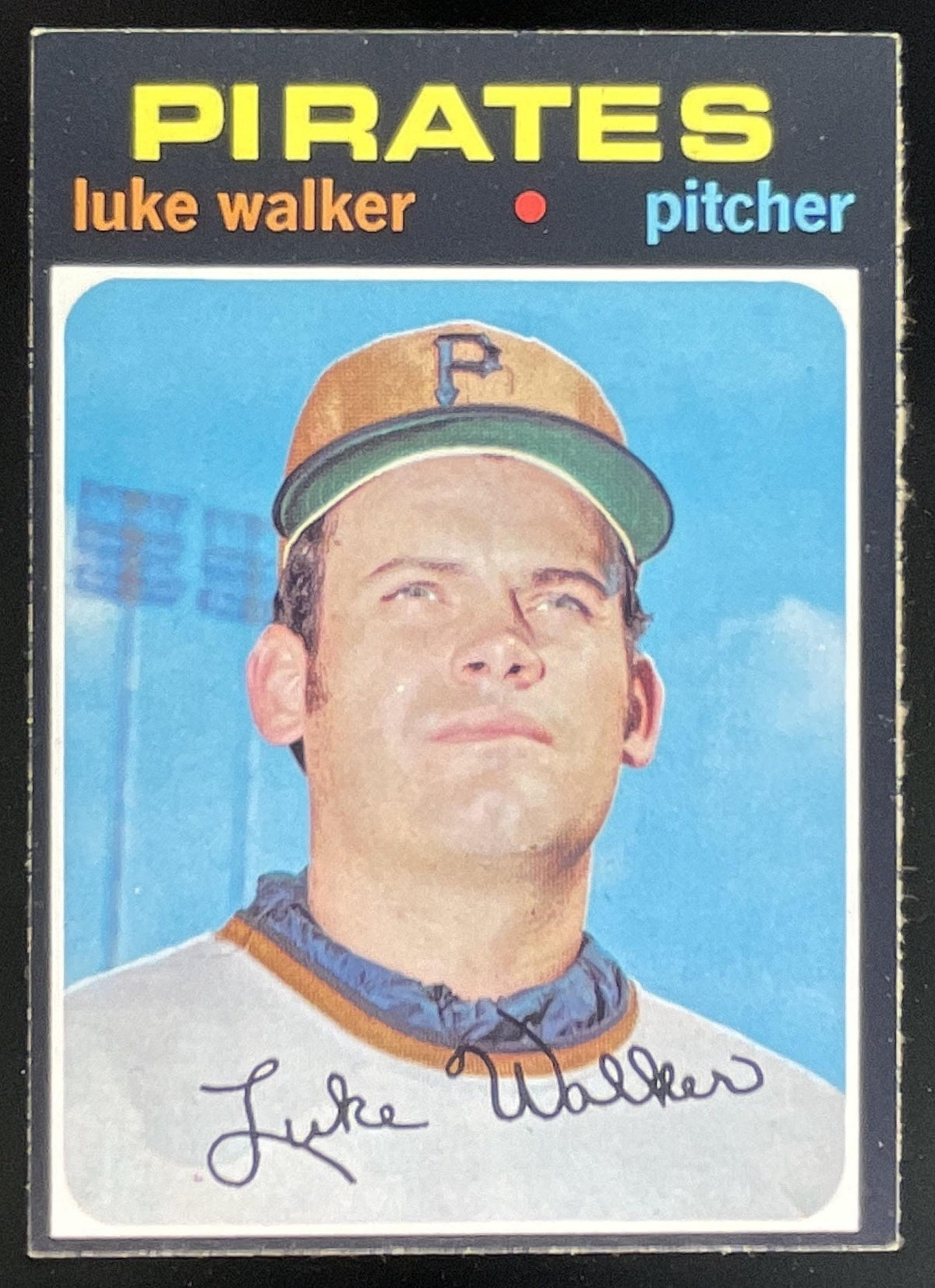 1971 Topps #534 Luke Walker product image 1, provided for visual reference and product detail review