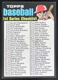 1971 Topps #54 Checklist: 1-132 product image 1, provided for visual reference and product detail review