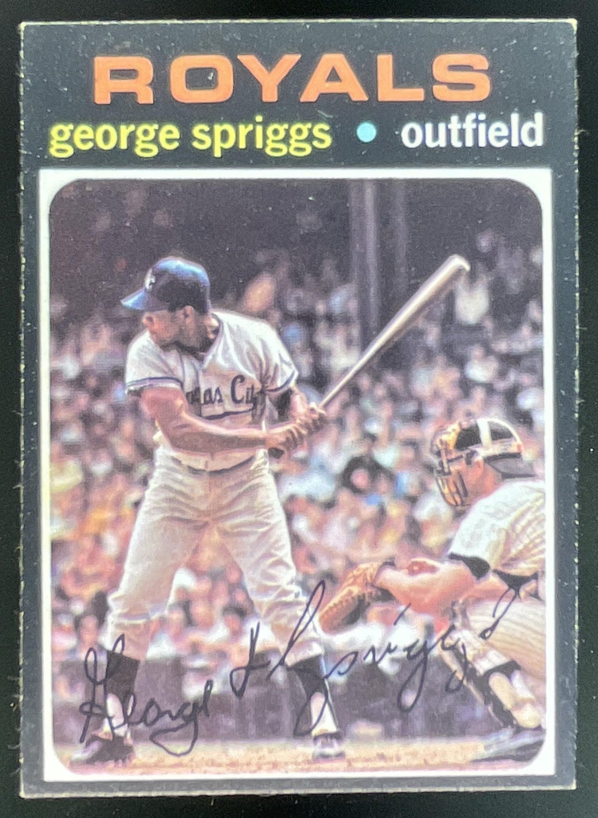 1971 Topps #411 George Spriggs product image 1, provided for visual reference and product detail review