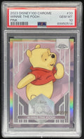 2023 Topps Chrome Disney 100 Pink Refractors #33 Winnie the Pooh /399 PSA 10 product image 1, provided for visual reference