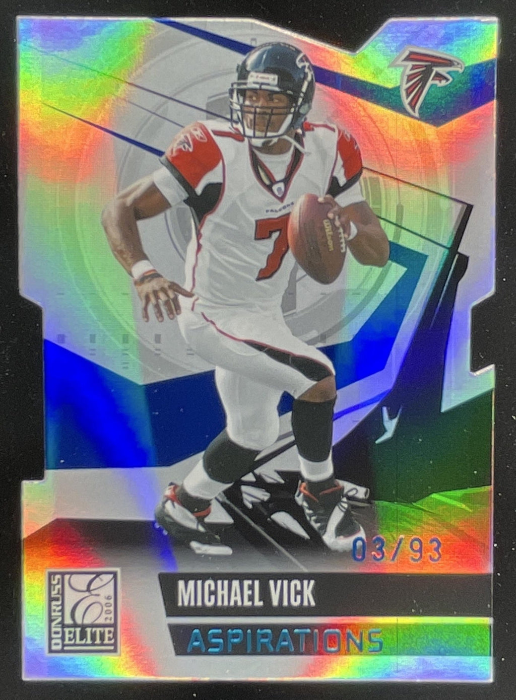 2006 Donruss Elite Aspirations #6 Michael Vick /93 product image 1, provided for visual reference and product detail review