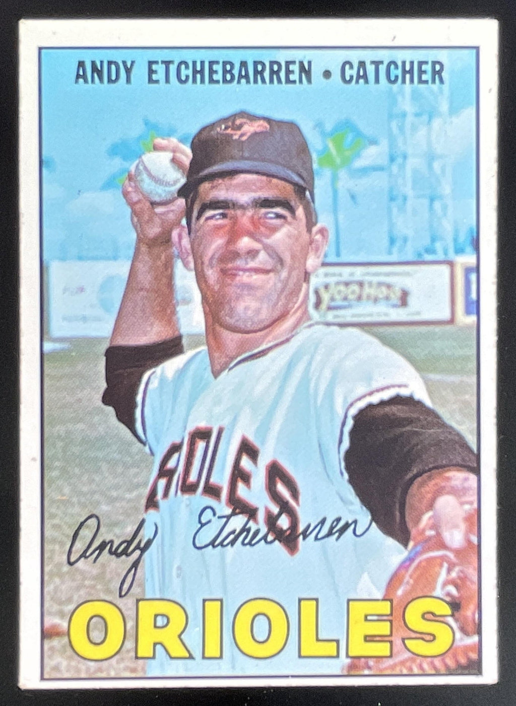 1967 Topps #457 Andy Etchebarren product image 1, provided for visual reference and product detail review