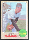 1968 Topps #545 Lindy McDaniel product image 1, provided for visual reference and product detail review