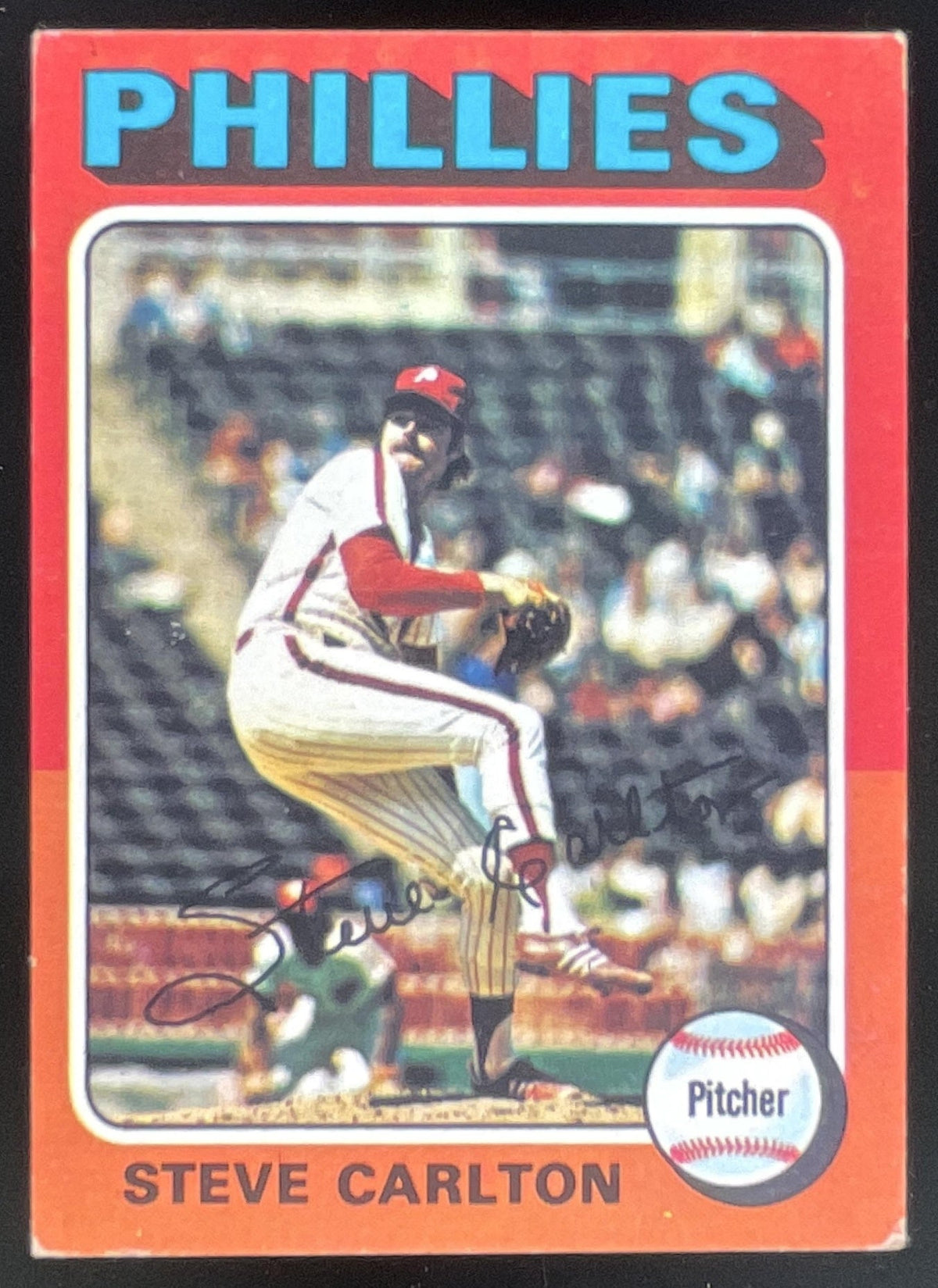1975 Topps #185 Steve Carlton product image 1, provided for visual reference and product detail review