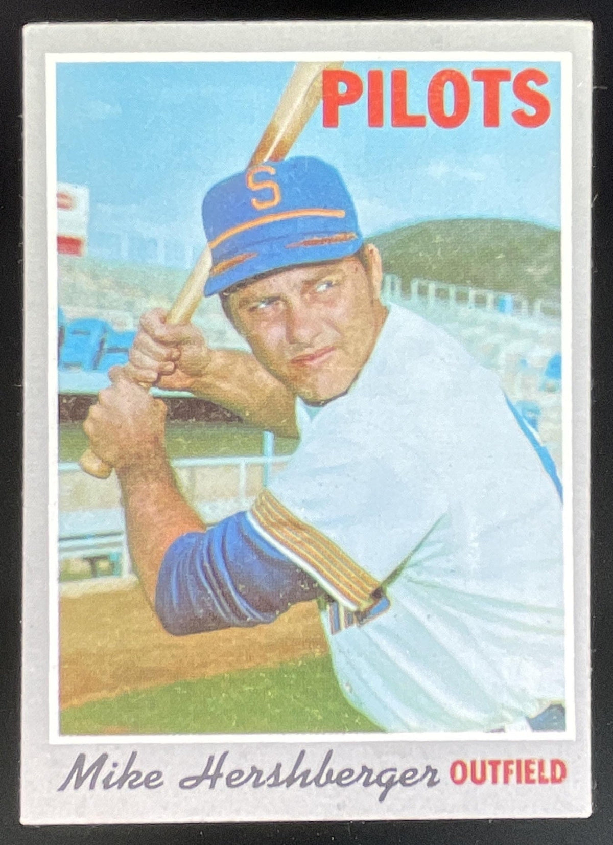 1970 Topps #596 Mike Hershberger product image 1, provided for visual reference and product detail review