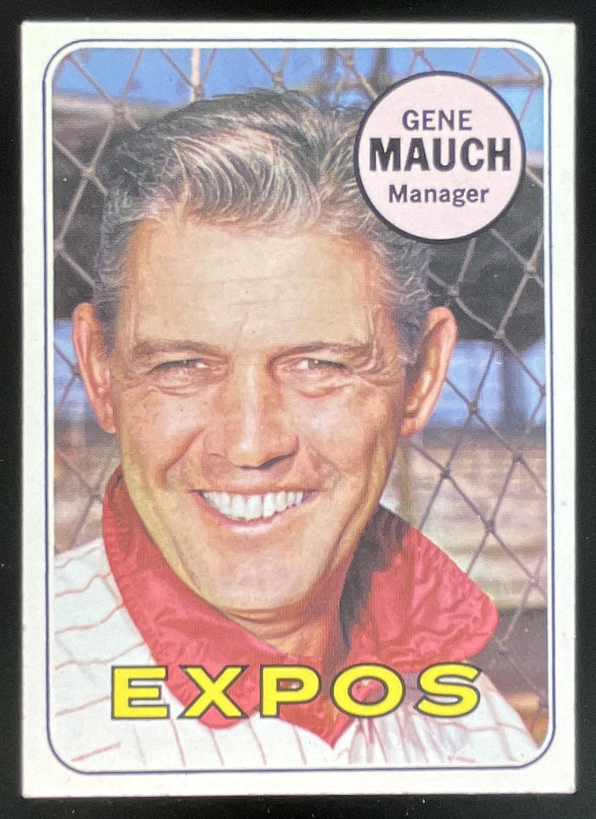 1969 Topps #606 Gene Mauch product image 1, provided for visual reference and product detail review