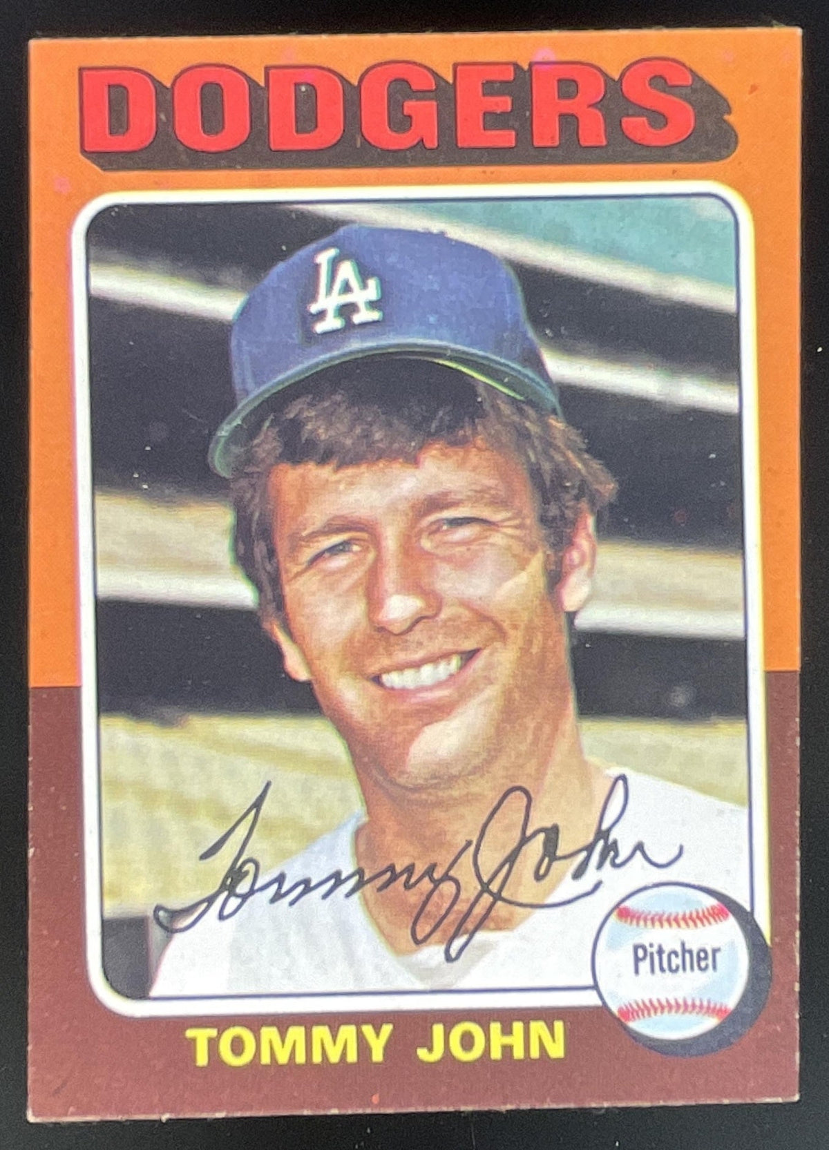 1975 Topps #47 Tommy John product image 1, provided for visual reference and product detail review