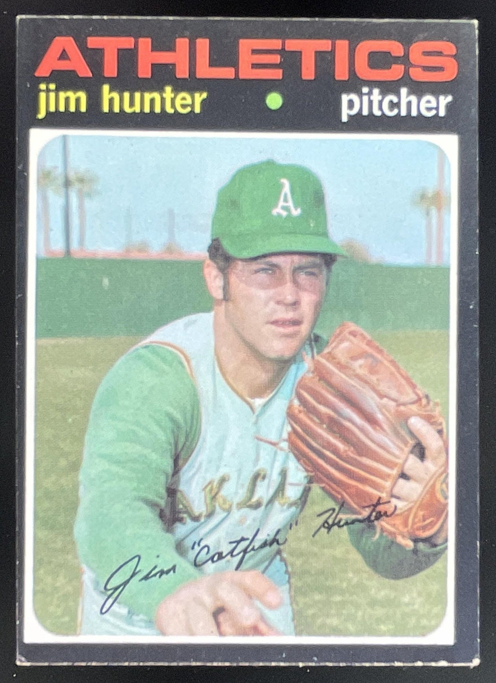 1971 Topps #45 Jim Hunter product image 1, provided for visual reference and product detail review