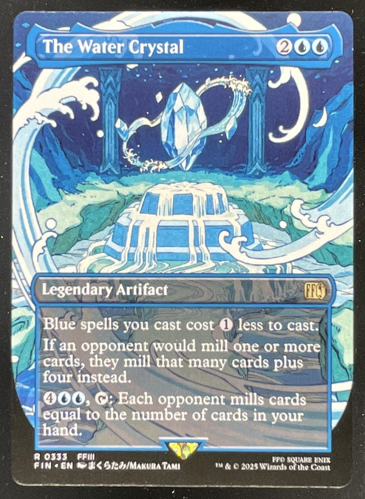 2025 Magic: The Gathering Final Fantasy Foil #0333 The Water Crystal Rare product image 1, provided for visual reference and
