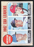 1968 Topps #8 American League ERA Leaders Joe Horlen Gary Peters Sonny Siebert product image 1, provided for visual