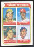 1974 Topps #598 Dave Augustine Ken Griffey Steve Ontiveros Jim Tyrone RC product image 1, provided for visual reference and