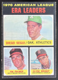 1971 Topps #67 American League ERA Leaders Diego Segui Jim Palmer Clyde Wright product image 1, provided for visual