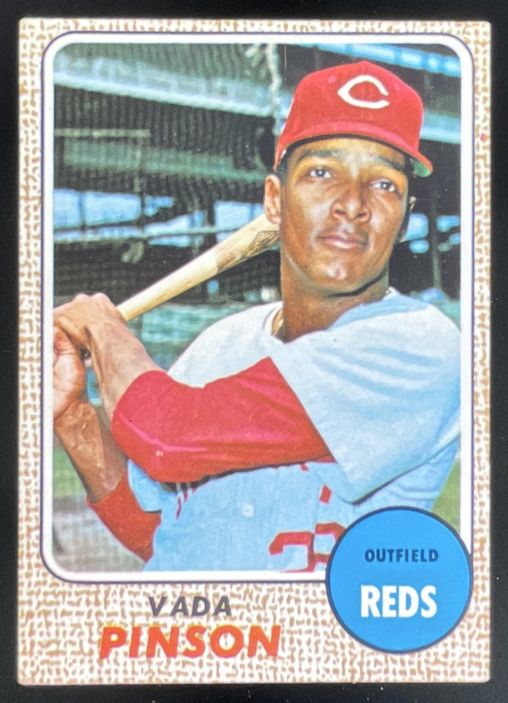 1968 Topps #90 Vada Pinson product image 1, provided for visual reference and product detail review