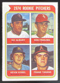 1974 Topps #605 1974 Rookie Vic Albury Ken Frailing Kevin Kobel Frank Tanana RC product image 1, provided for visual