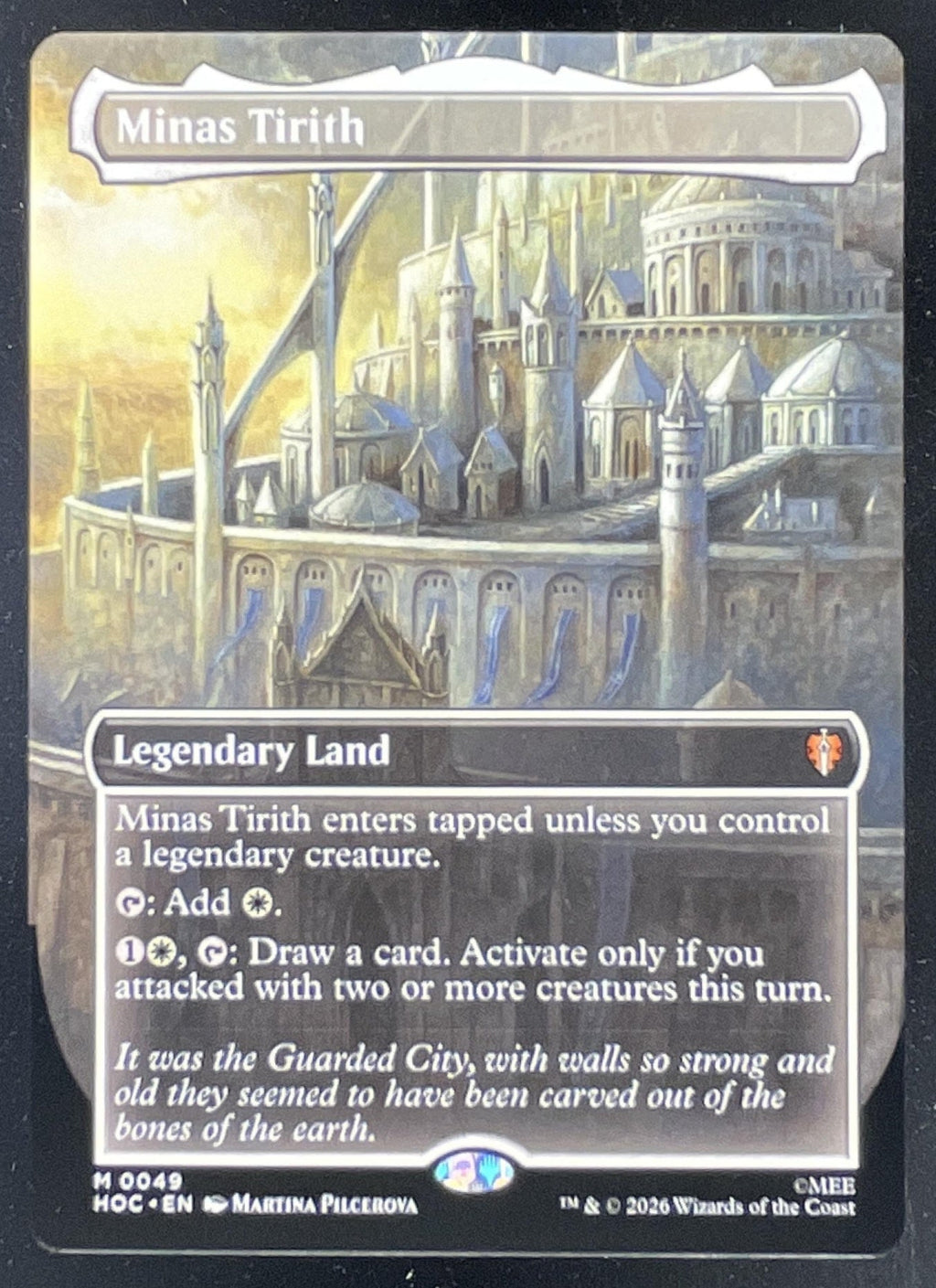 2026 Magic: The Gathering The Hobbit Eternal Mythic Rare #0049 Minas Tirith product image 1, provided for visual reference