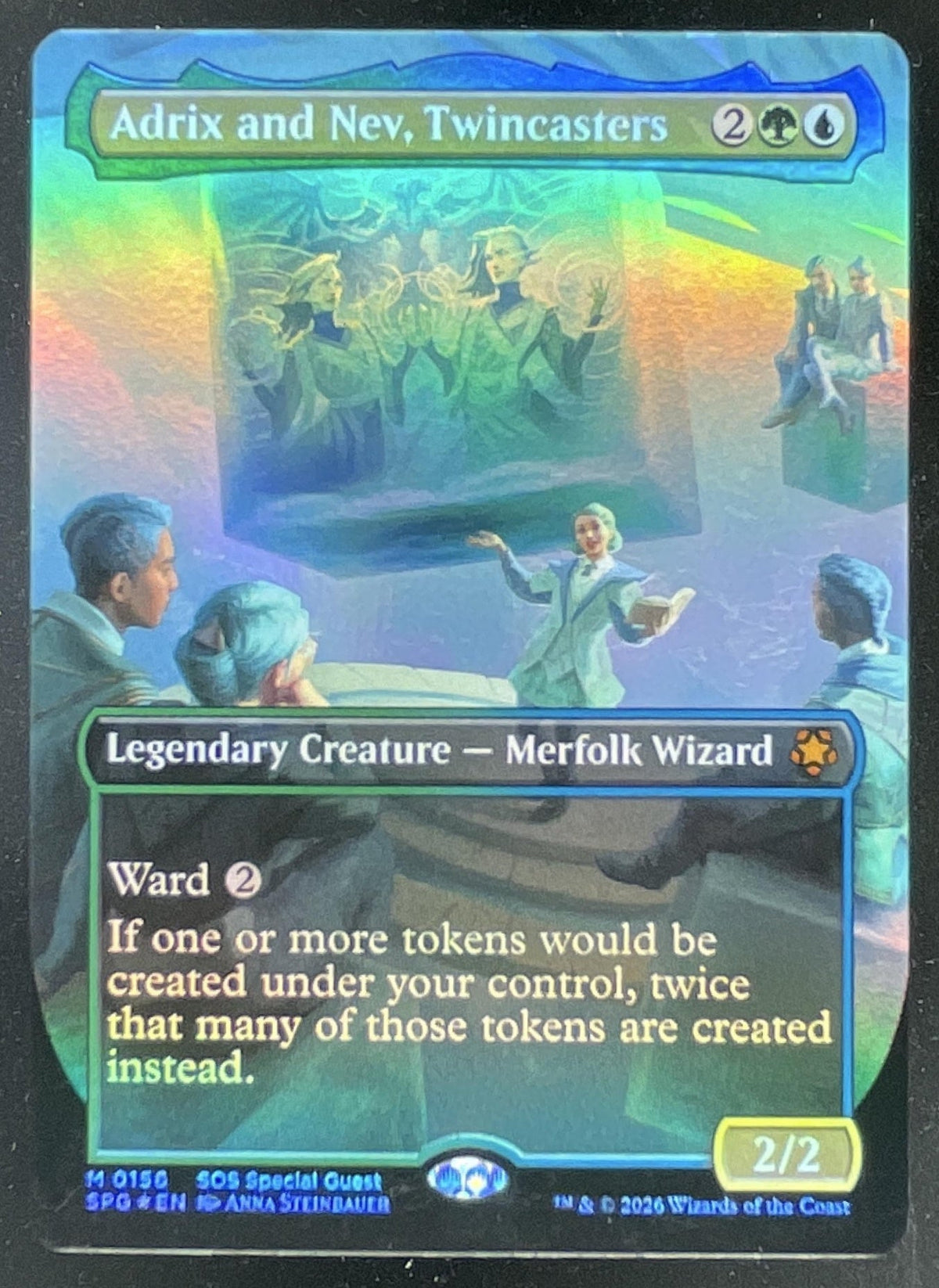 2026 Magic: The Gathering SPG #156 Adrix and Nev, Twincasters Borderless product image 1, provided for visual reference and