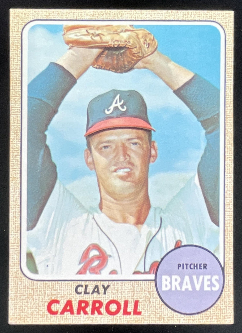 1968 Topps #412 Clay Carroll product image 1, provided for visual reference and product detail review
