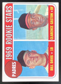 1969 Topps #304 Padres 1969 Rookie Stars Bill Davis Clarence Gaston RC product image 1, provided for visual reference and