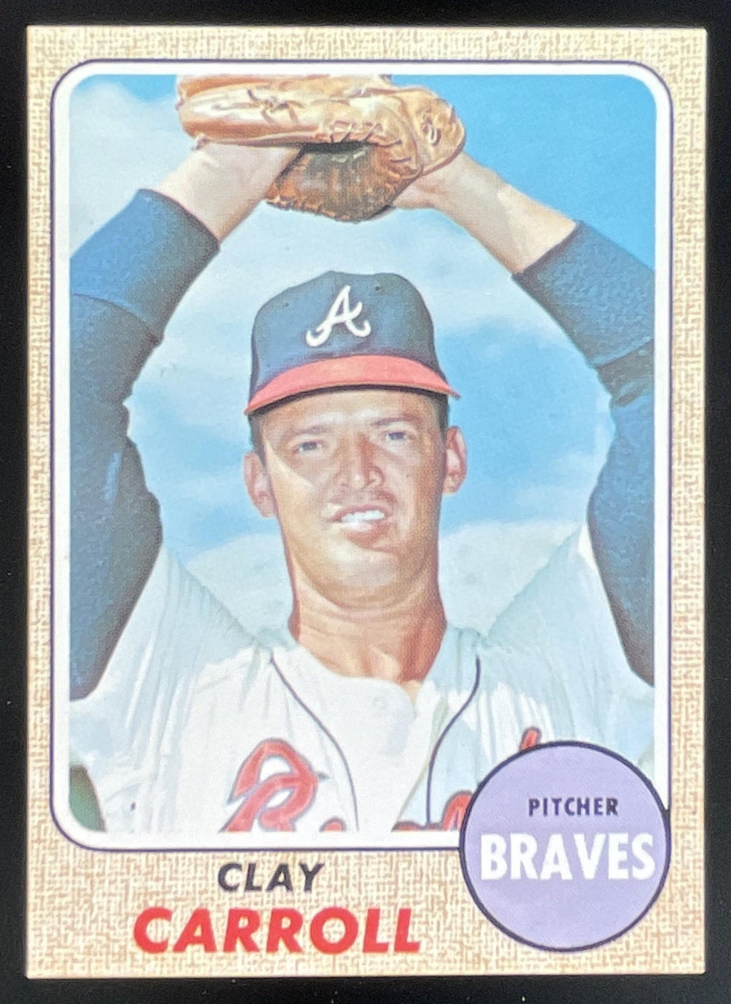 1968 Topps #412 Clay Carroll product image 1, provided for visual reference and product detail review
