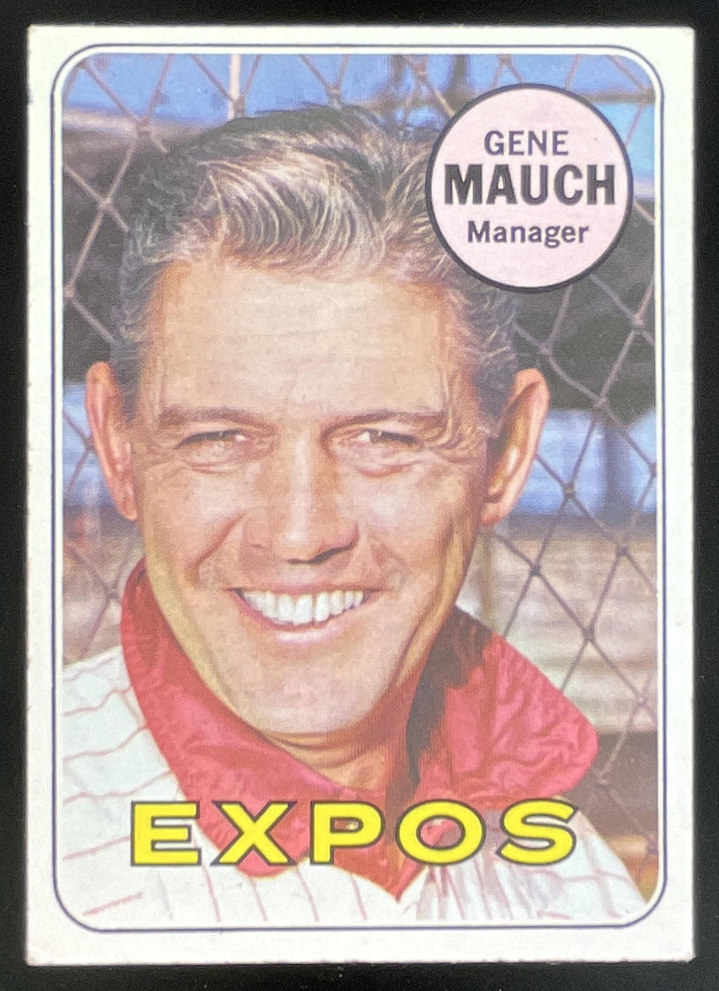 1969 Topps #606 Gene Mauch product image 1, provided for visual reference and product detail review