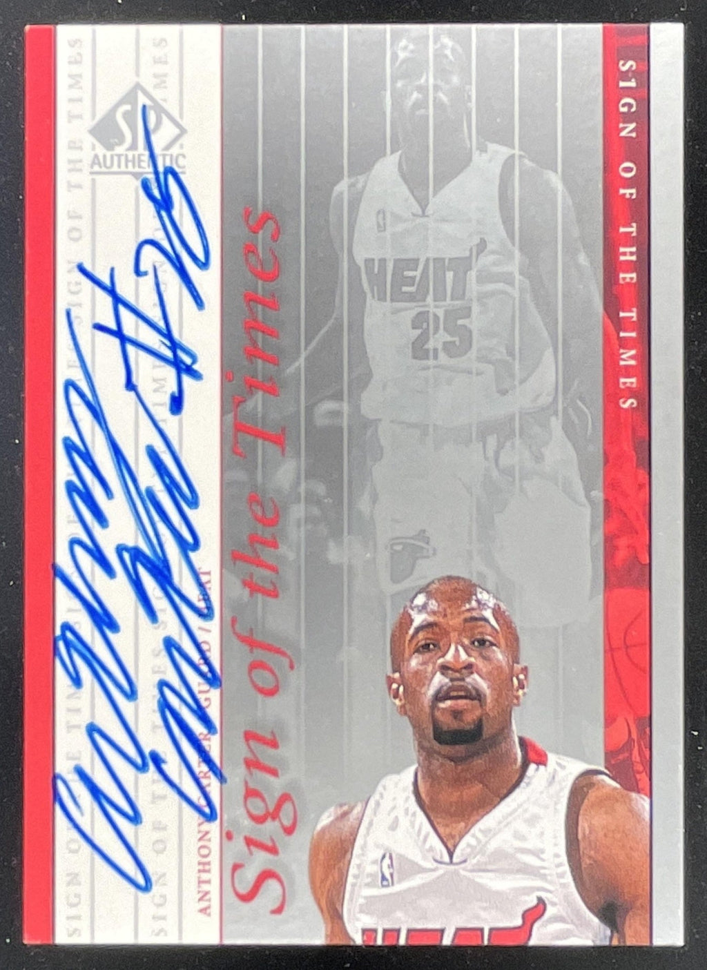 1999-00 SP Authentic Sign of the Times #AC Anthony Carter Auto product image 1, provided for visual reference and product