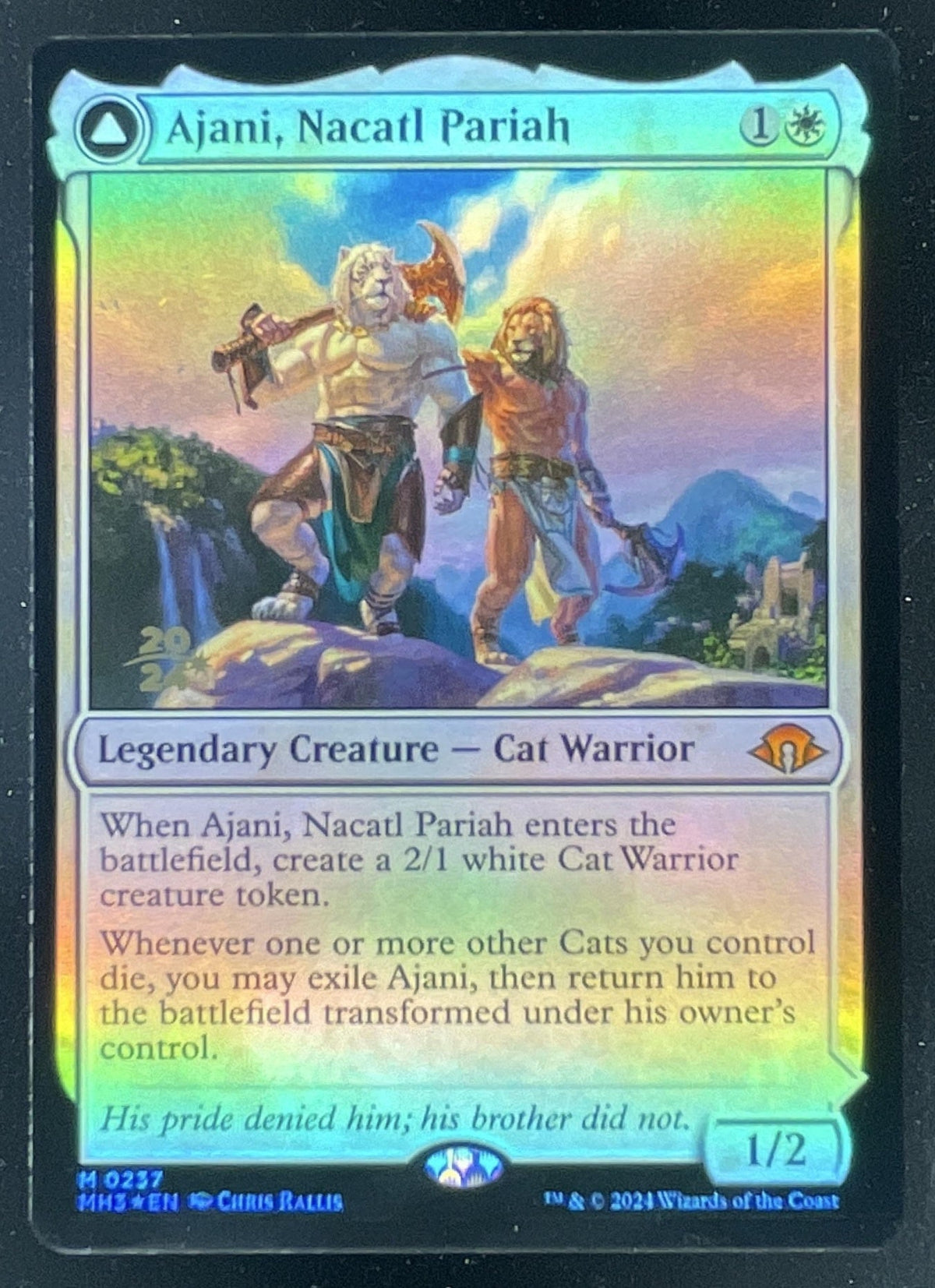 Magic The Gathering Ajani, Nacatl Pariah - Prerelease Cards PRE product image 1, provided for visual reference and product