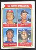 1974 Topps #604 Infielders Terry Hughes John Knox Andy Thornton Frank White RC product image 1, provided for visual