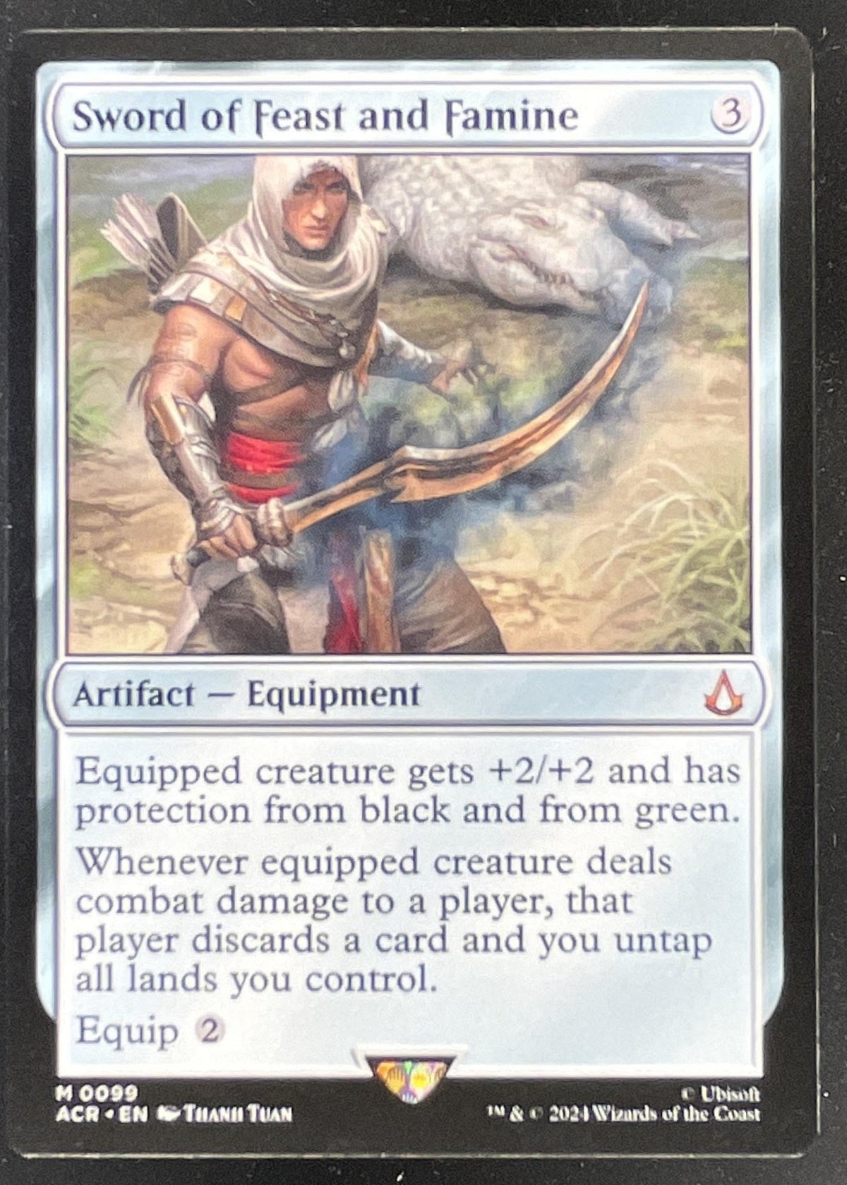 2024 Magic: The Gathering Assassin's Creed #0099 Sword of Feast and Famine product image 1, provided for visual reference