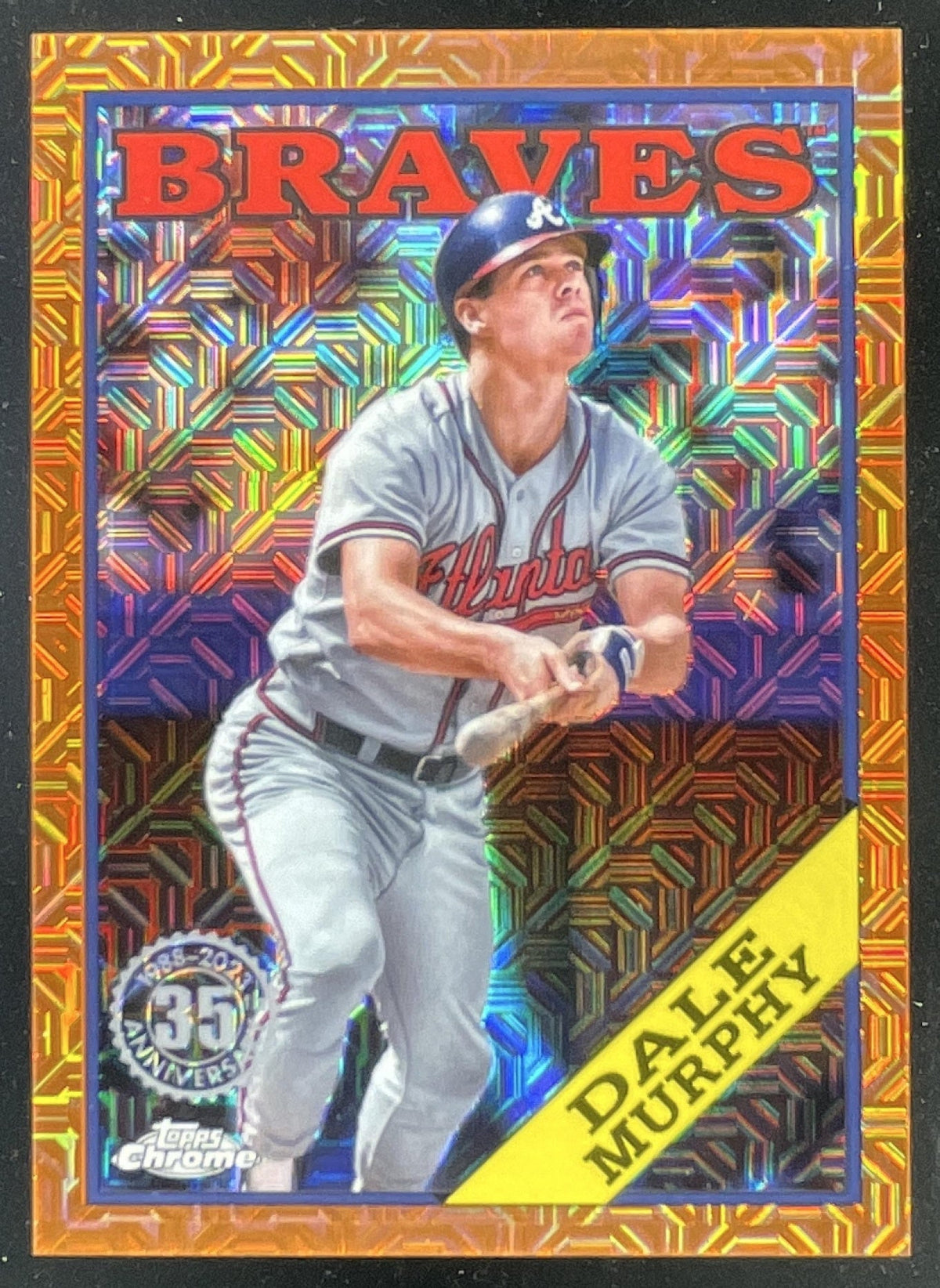 2023 Topps 1988 35th Anniversary Chrome Orange #2T88C-61 Dale Murphy /25 product image 1, provided for visual reference and