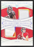 2021 National Treasures Gear Combo Materials Silver Kyle Pitts Kyle Trask RC /25 product image 1, provided for visual