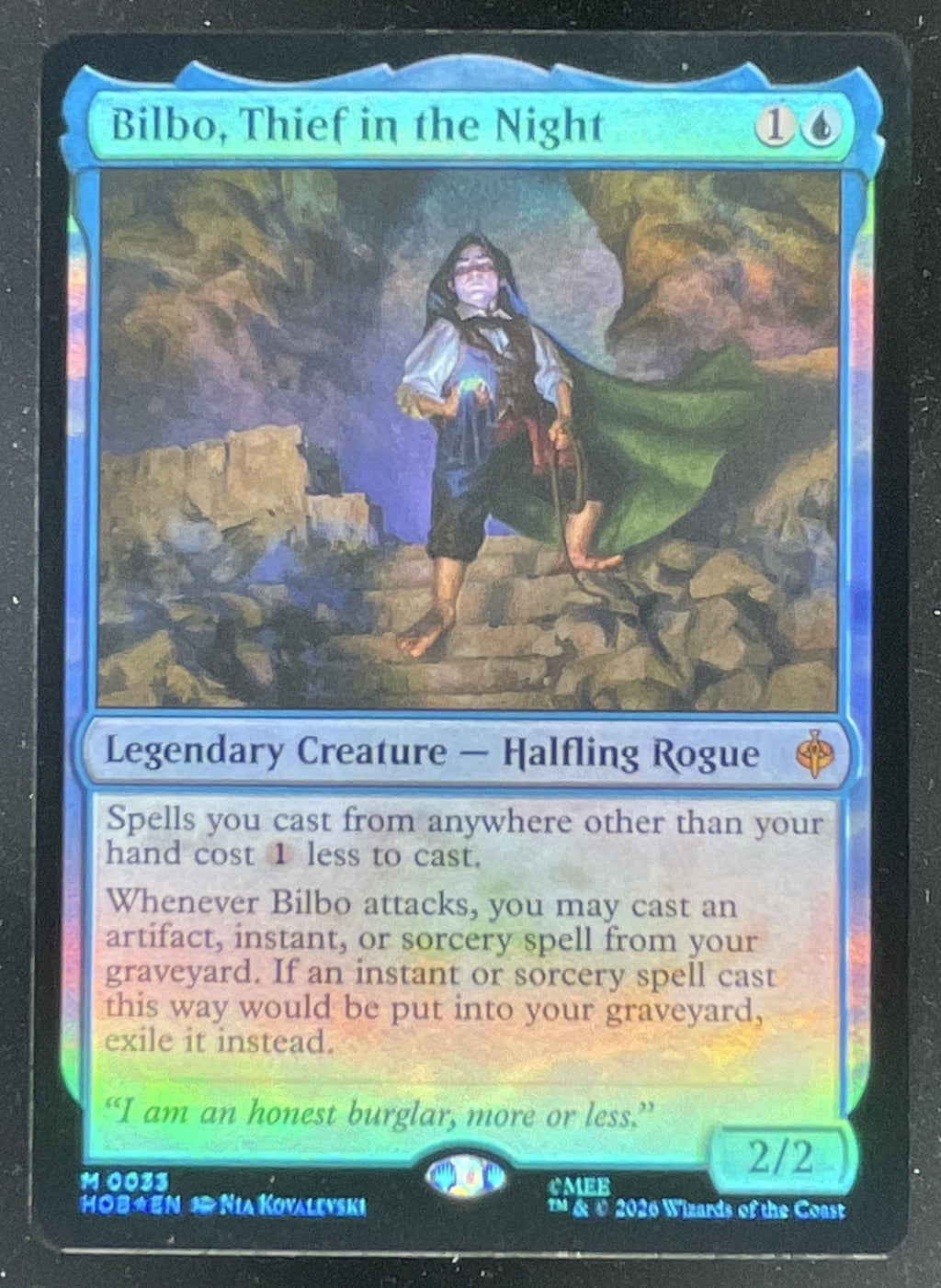 2026 Magic: The Gathering The Hobbit Mythic Rare #0033 Bilbo, Thief in the Night product image 1, provided for visual