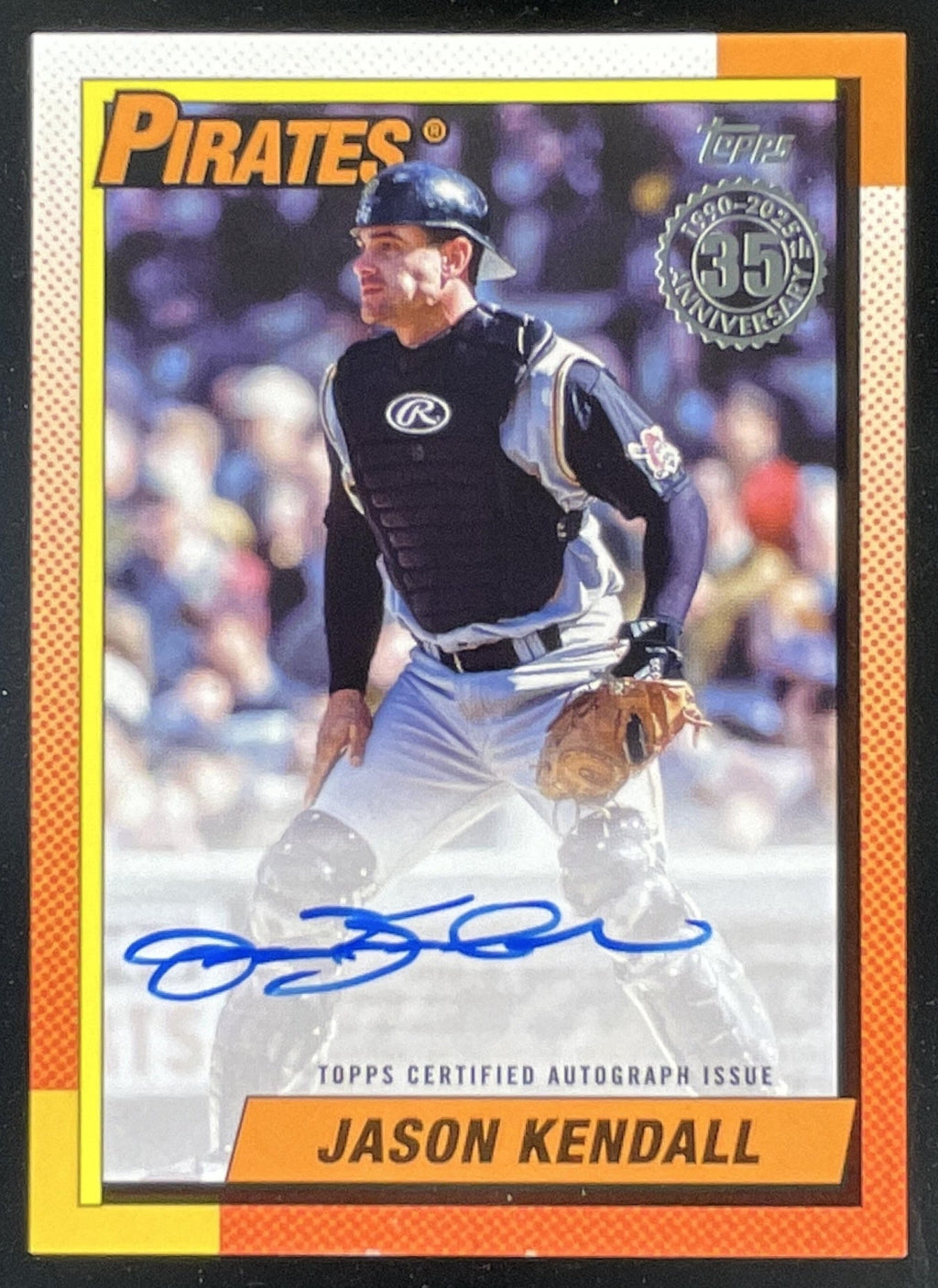 2025 Topps 1990 Topps Baseball Autographs Series 2 #90B2-JK Jason Kendall Auto product image 1, provided for visual