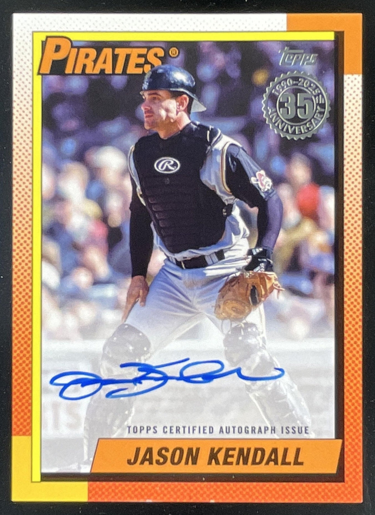 2025 Topps 1990 Topps Baseball Autographs Series 2 #90B2-JK Jason Kendall Auto product image 1, provided for visual