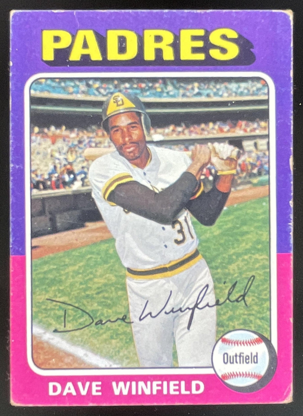 1975 Topps #61 Dave Winfield product image 1, provided for visual reference and product detail review