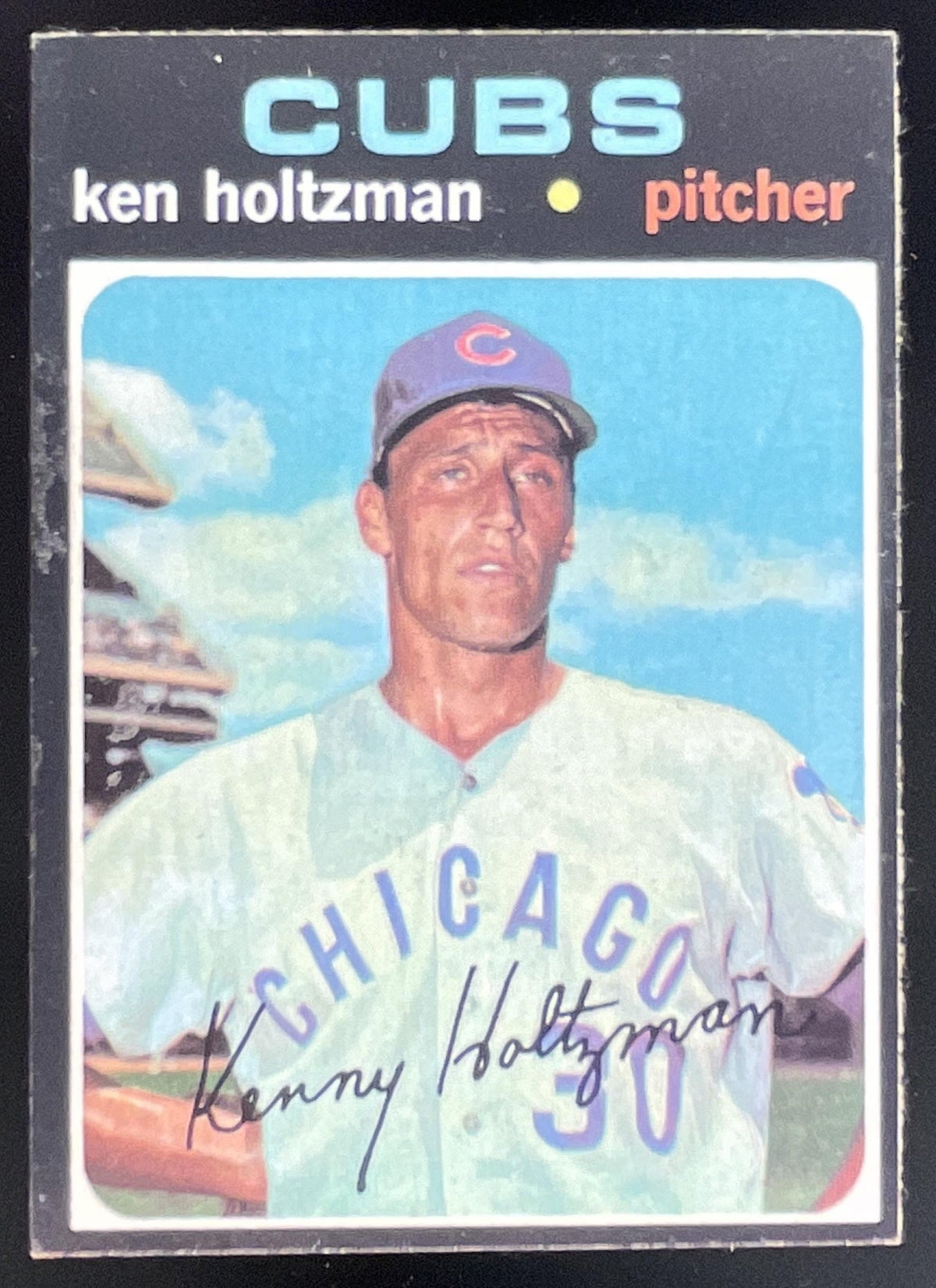 1971 Topps #410 Ken Holtzman product image 1, provided for visual reference and product detail review