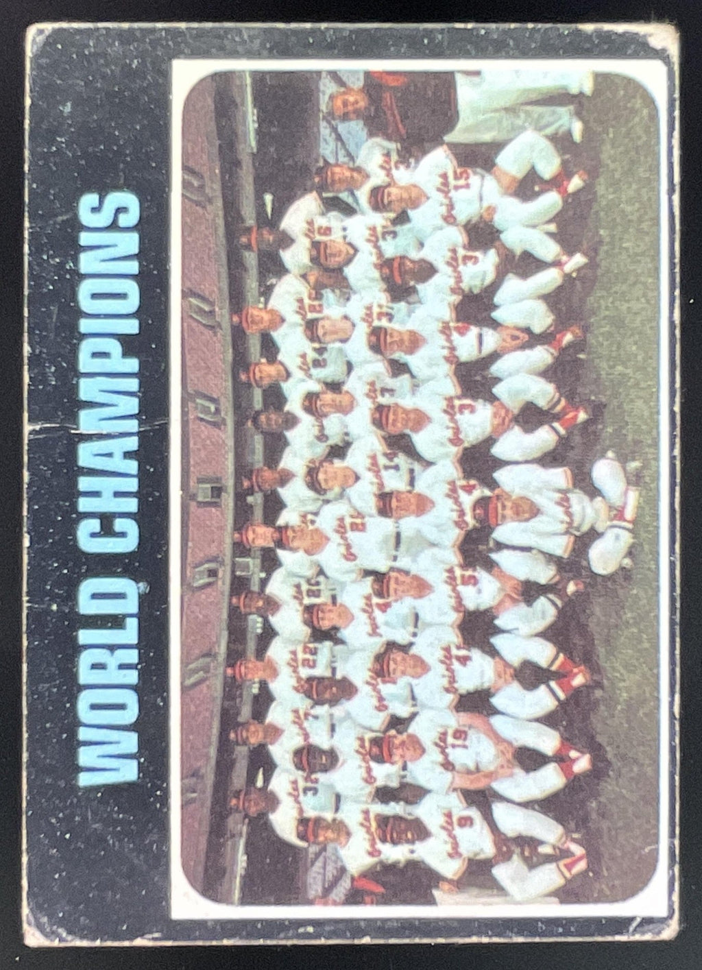 1971 Topps #1 1970 World Champions Baltimore Orioles product image 1, provided for visual reference and product detail review
