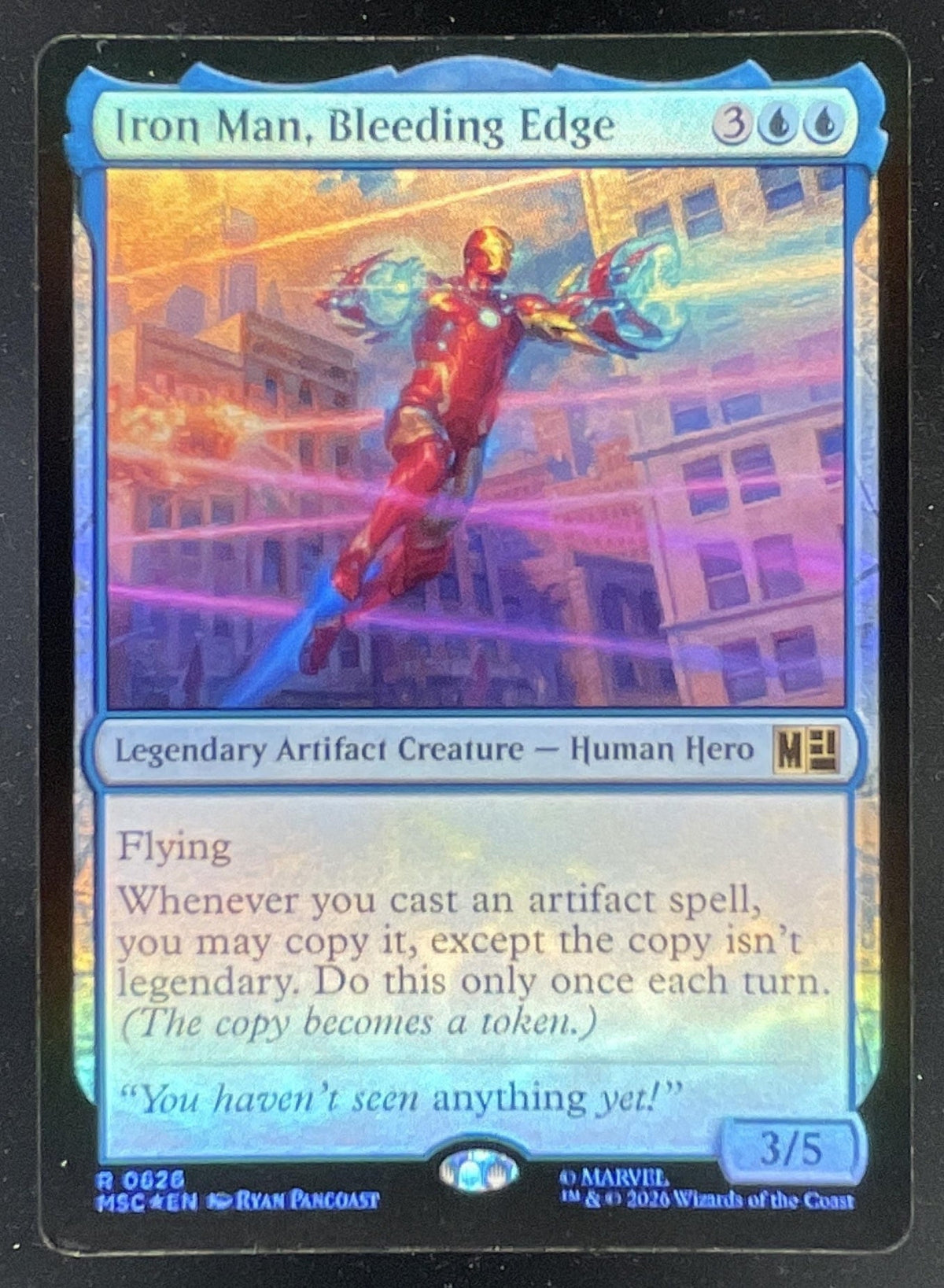 Magic The Gathering Iron Man, Modern Marvel - Commander: Marvel Super Heroes MSC product image 1, provided for visual
