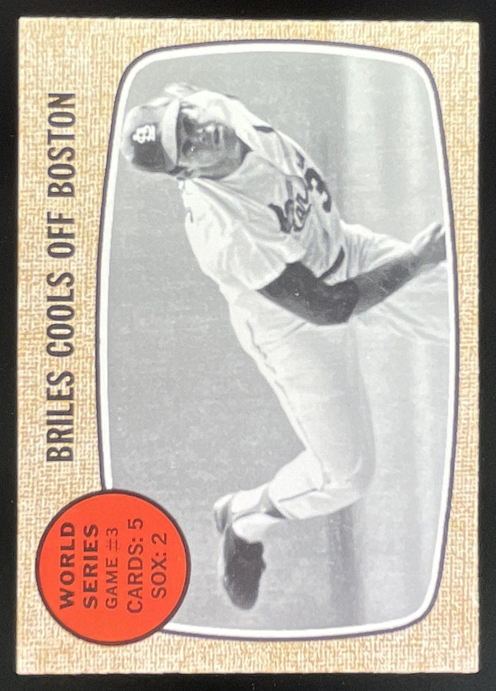 1968 Topps #153 World Series Game #3 - Briles Cools Off Boston product image 1, provided for visual reference and product