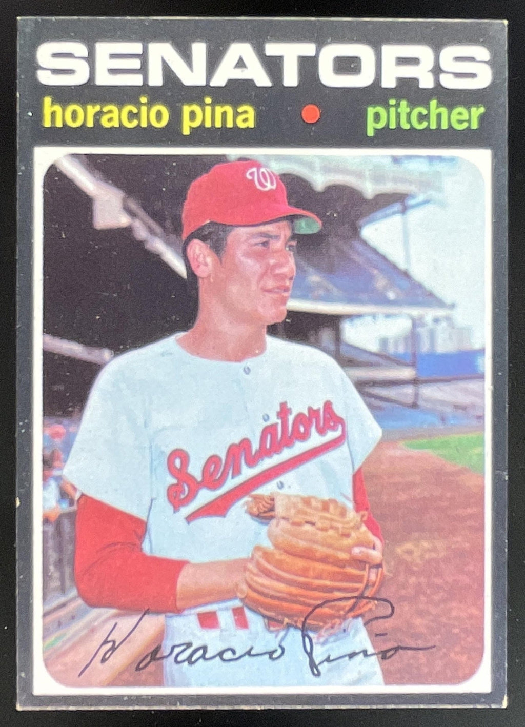 1971 Topps #497 Horacio Pina RC product image 1, provided for visual reference and product detail review