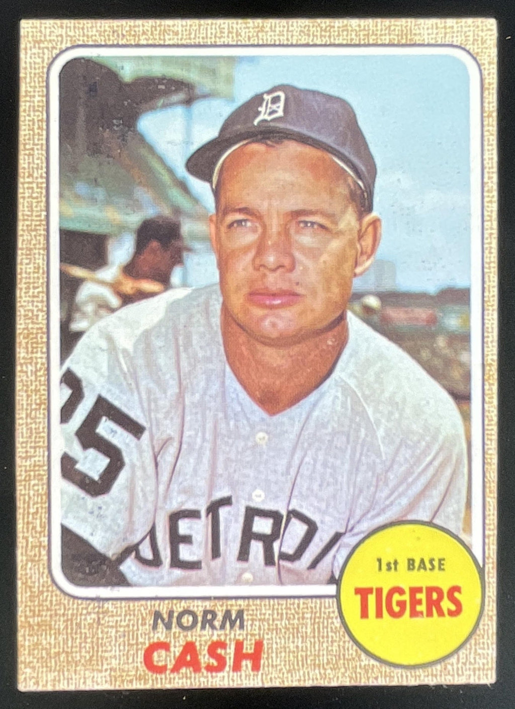 1968 Topps #256 Norm Cash product image 1, provided for visual reference and product detail review