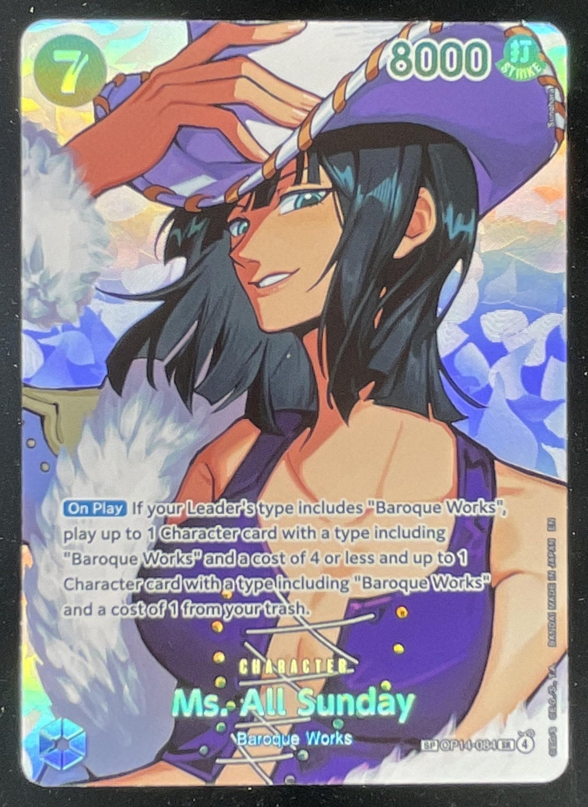 2026 One Piece The Time of Battle Special Card #OP14-084 Ms. All Sunday product image 1, provided for visual reference and