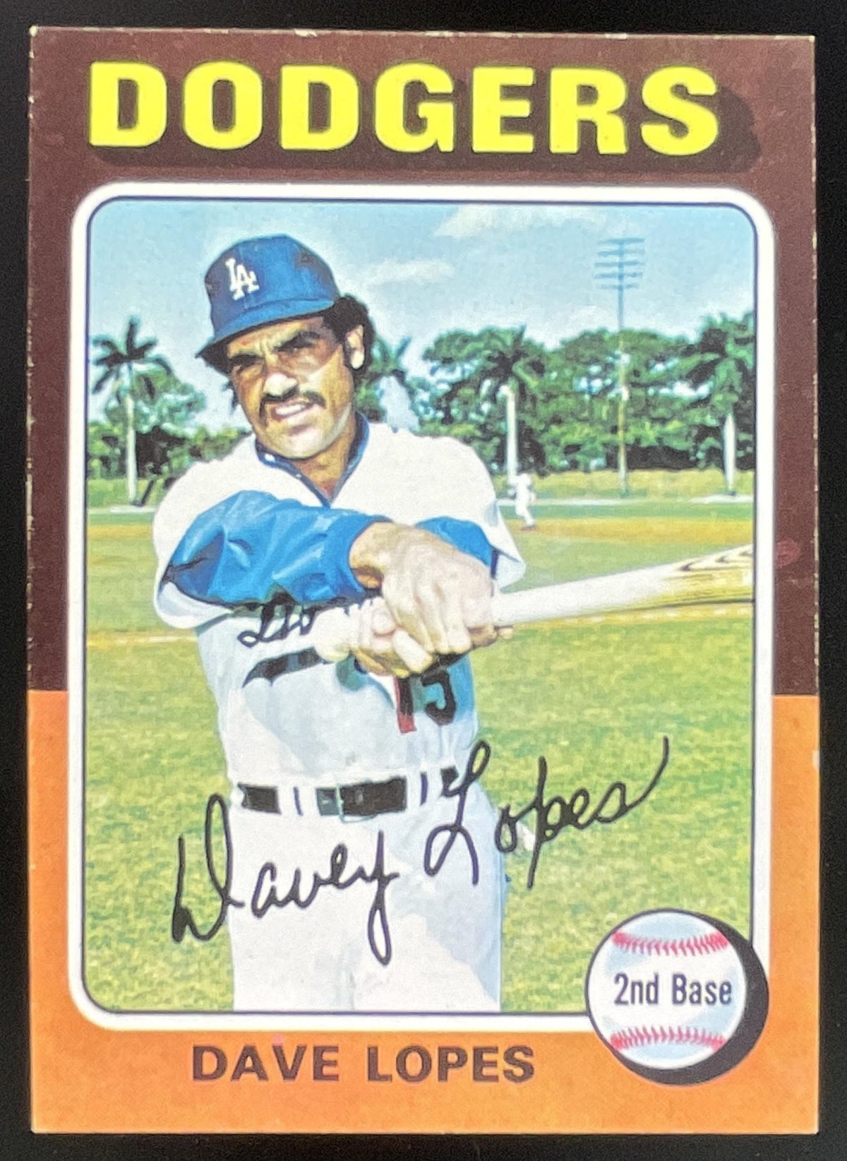 1975 Topps #93 Dave Lopes product image 1, provided for visual reference and product detail review