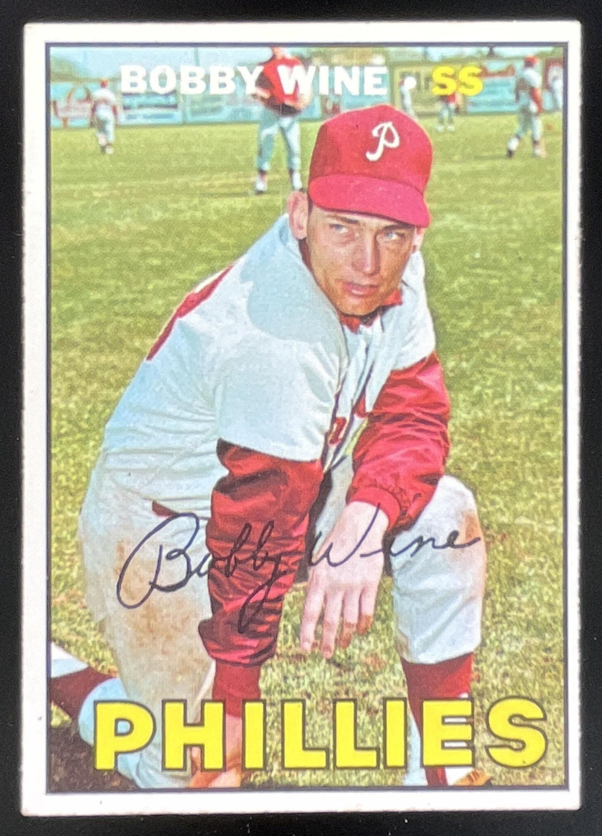 1967 Topps #466 Bobby Wine product image 1, provided for visual reference and product detail review