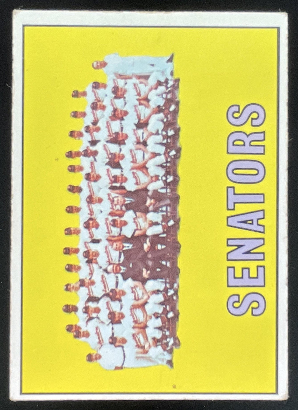 1967 Topps #437 Washington Senators product image 1, provided for visual reference and product detail review