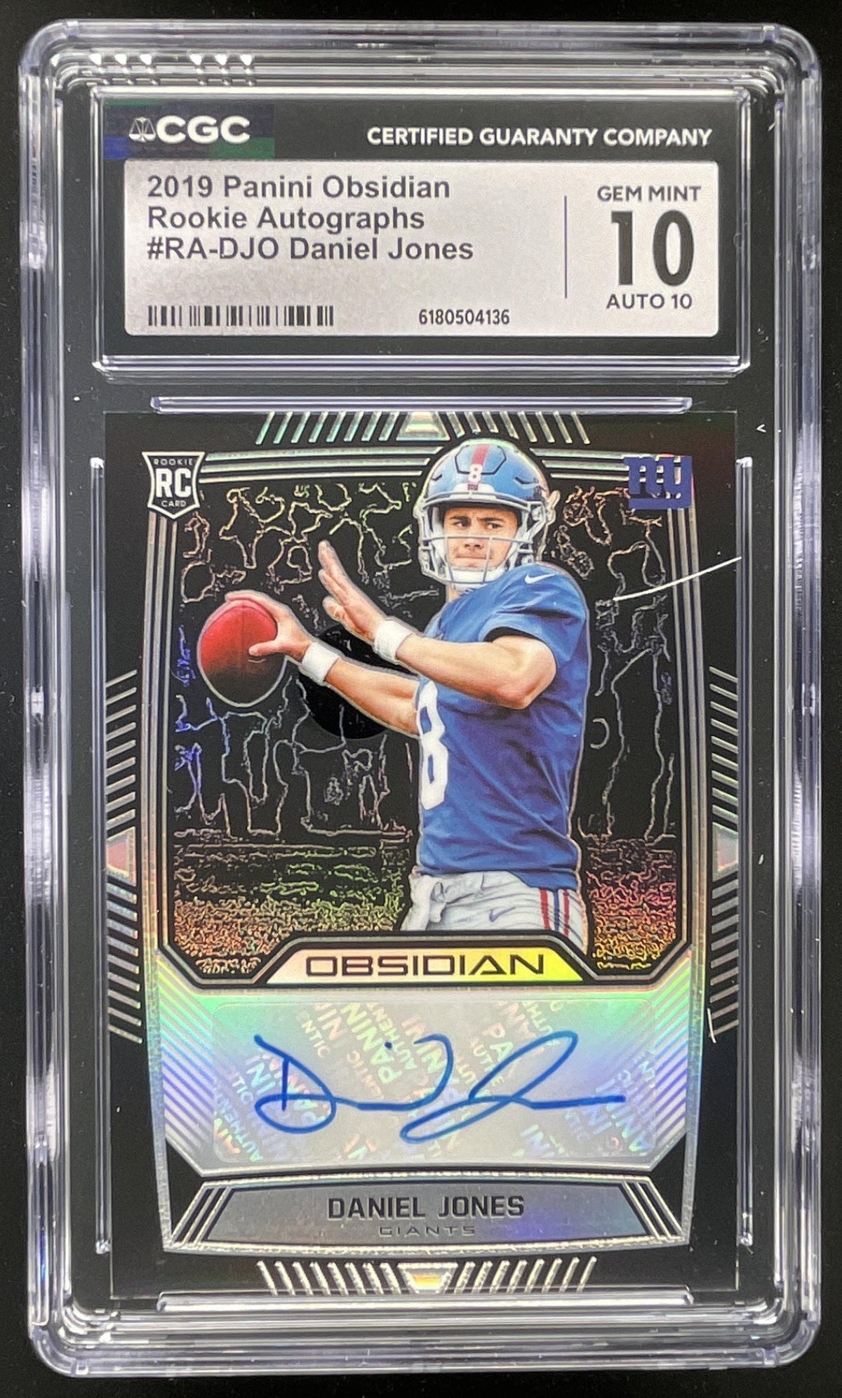 2019 Panini Origins Rookie Autographs #RA-DJO Daniel Jones RC Auto CGC 10 product image 1, provided for visual reference and