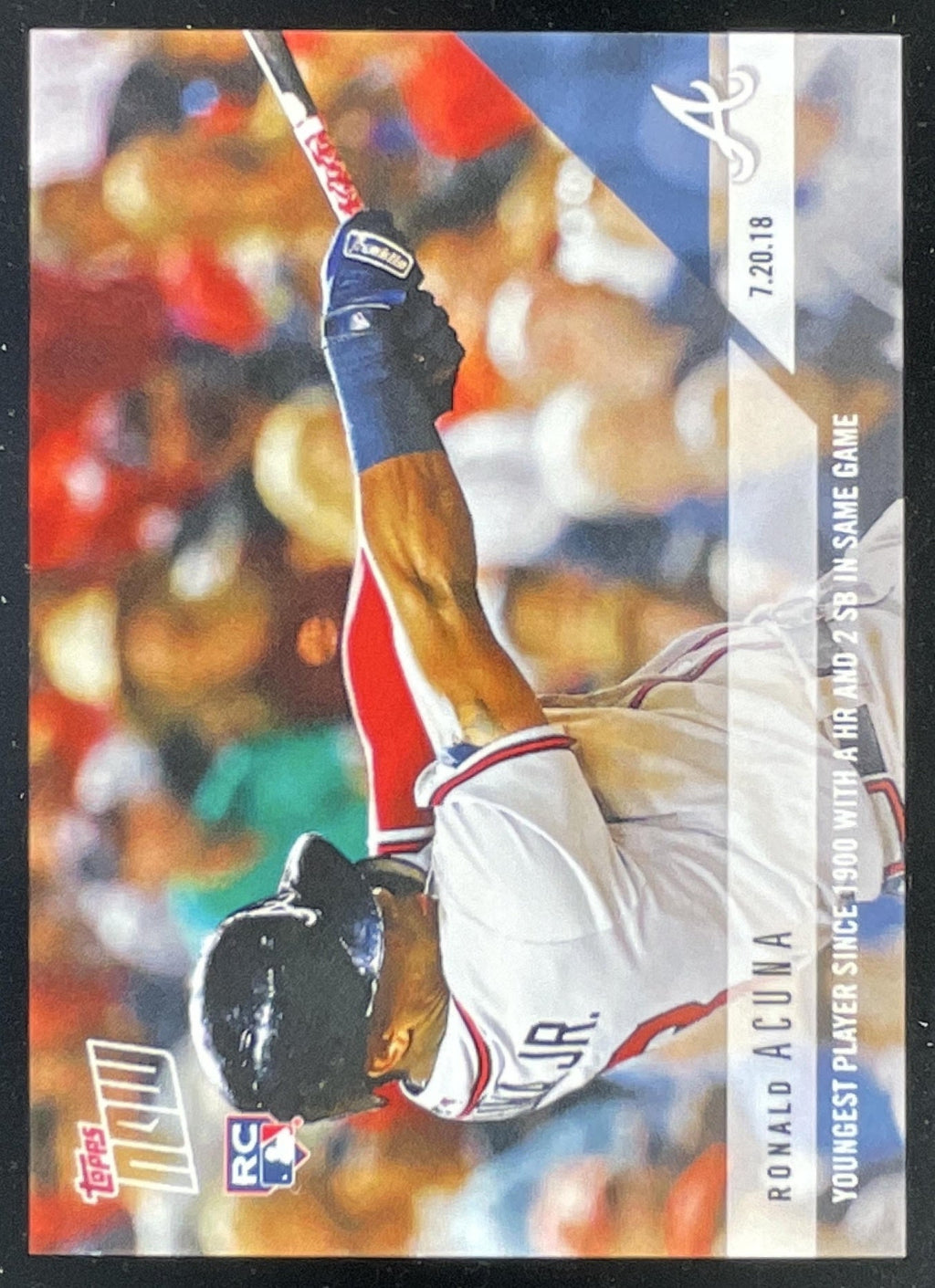 2018 Topps Now #481 Ronald Acuna RC product image 1, provided for visual reference and product detail review