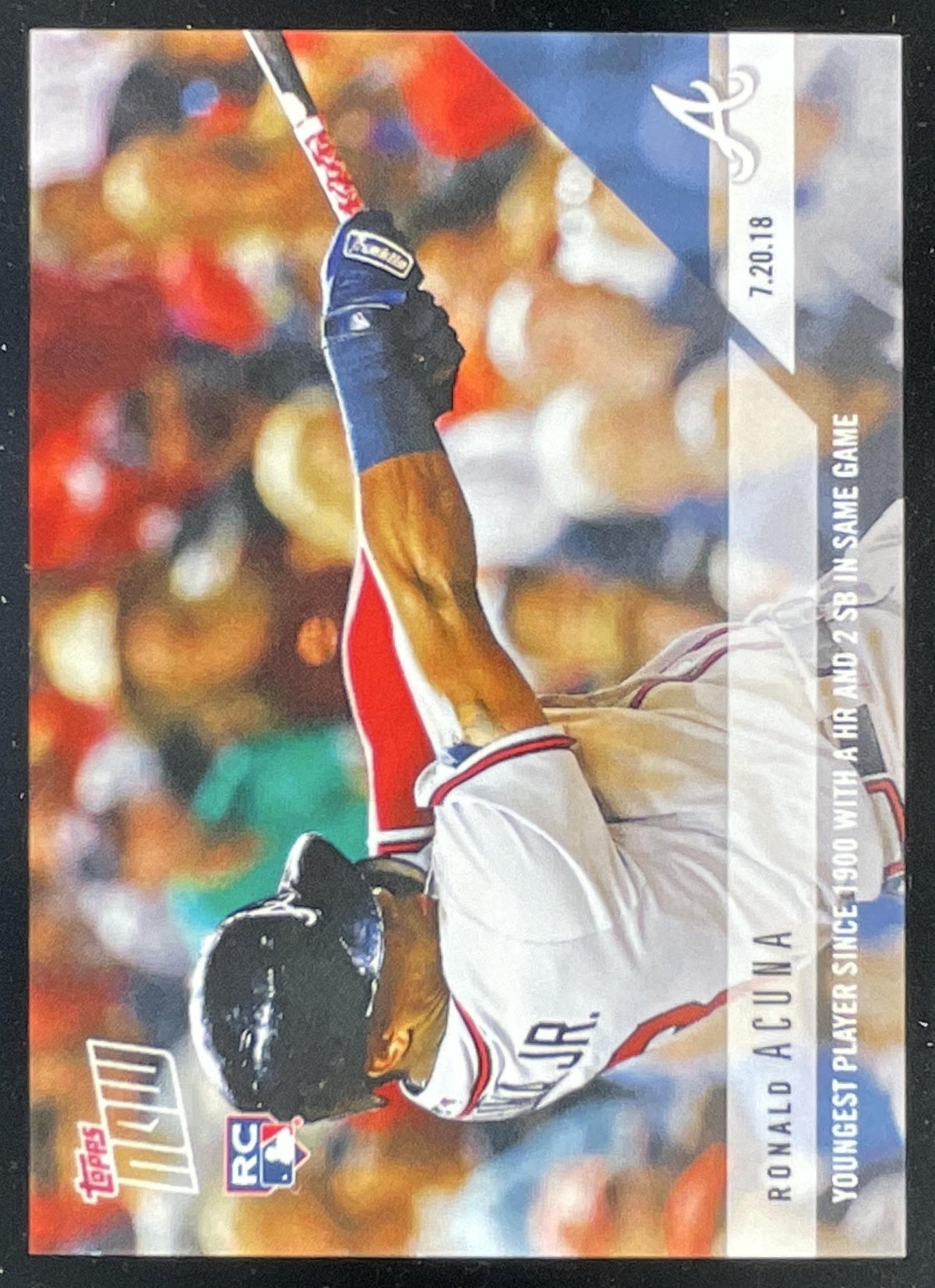 2018 Topps Now #481 Ronald Acuna RC product image 1, provided for visual reference and product detail review