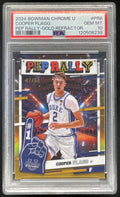 2024-25 Bowman Chrome University Pep Rally Gold #PR-6 Cooper Flagg /50 PSA 10 product image 1, provided for visual reference