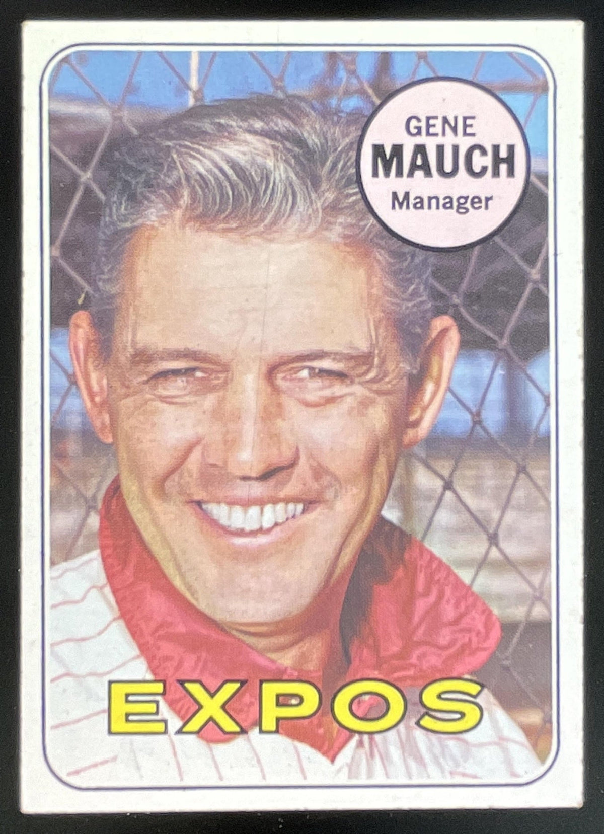 1969 Topps #606 Gene Mauch product image 1, provided for visual reference and product detail review