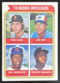 1974 Topps #600 1974 Rookie Ron Cash Jim Cox Bill Madlock Reggie Sanders RC product image 1, provided for visual reference